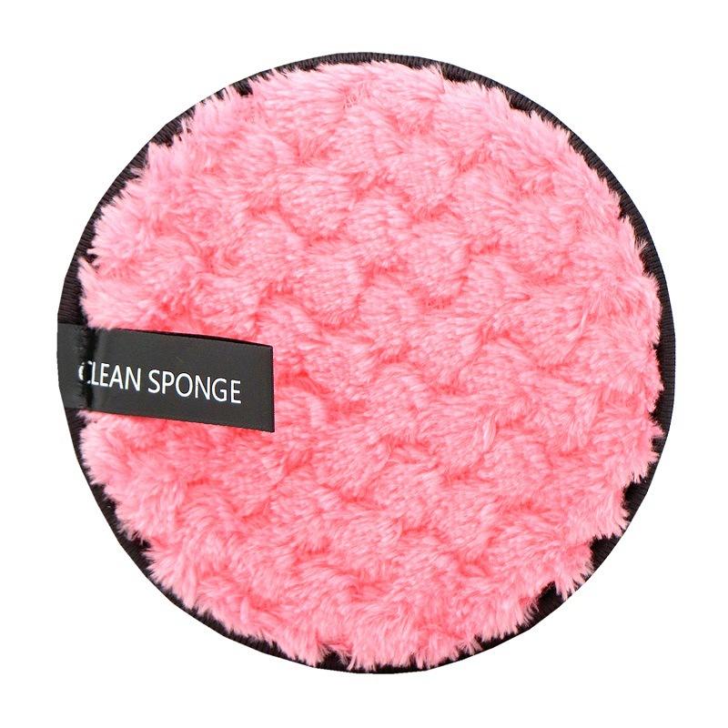 Double Sided Makeup Remover Puff Facial Cleansing Pad Reusable Water-Activated Face Washing Sponge with Pineapple Pattern
