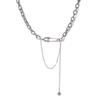 Safety Pin Gothic Women Clavicle Chain Sweater Necklace Party Jewelry Korean Style Pendant Necklace