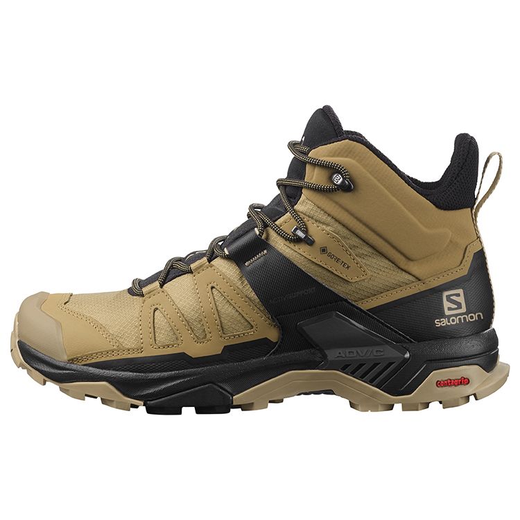 SALOMON X Ultra 4 Mid Gtx Durable Waterproof Supportive Shock-Resistant Outdoor Functional Shoes Men Shoes Brown Gray 412941