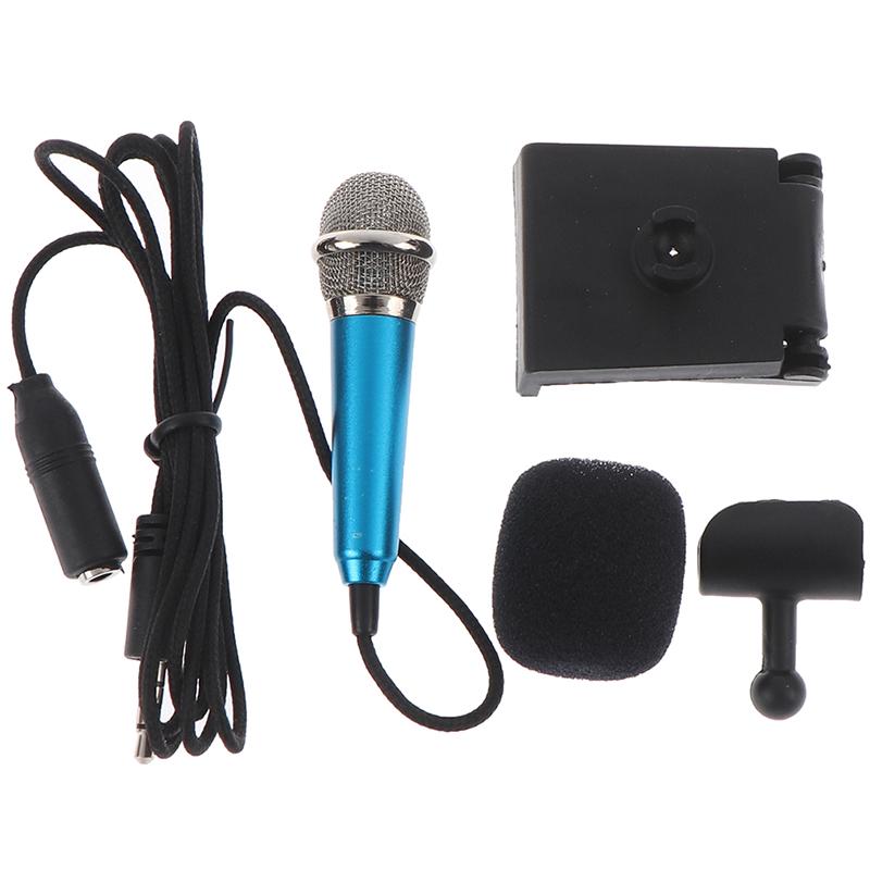 Portable 3.5Mm Stereo Studio Mic Ktv Karaoke Mini Microphone For Cell Phone Pc