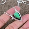 Chrysoprase Gemstone Handmade 925 Sterling Silver Jewelry Pendant 1.10" KKG-589