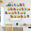 Cartoon Wild Jungle 26 Letters Alphabet Animal Wall Stickers for Rooms for Kids Home Decoration Children Wall Decal Poster Mural