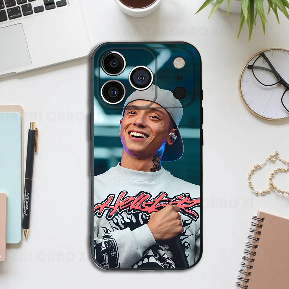 Чехол для телефона рэпера Central Cee Черный Для IPhone 17 16 15 14 13 12 13 12 11 Pro Max Plus XS XR Силиконовый Мягкая Задняя Крышка