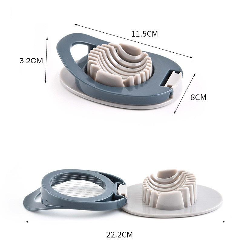 Многофункциональная яйцерезка из нержавеющей стали для сваренных вкрутую яиц, фруктовый гарнир, слайсер для яиц, кухонный инструмент