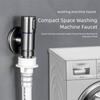 G1/2 Stainless Steel Water Tap Quick Opening Small Space Faucet  Flushing System