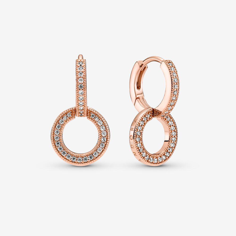 New 925 Sterling Silver Earrings for Women Luxury Rose Gold Color Heart Star Moon Earrings Fine Birthday Wedding Jewelry Gifts