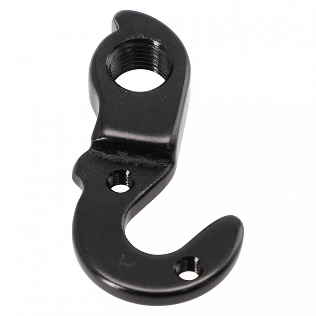 With 2 X Screw Bicycle Tail Hook Accessories Aluminum Alloy Bicycle Black