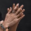 European and American Feather Cross Ring Men's and Women's Fashion Design Trendy Ring