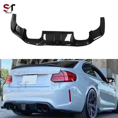 Задний диффузор из углеродного волокна со светодиодами для BMW M2 F87 - Аксессуар для модифицированного обвеса