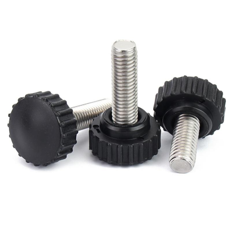 M3 M4 M5 M6 M8 M10 Нержавеющая сталь 304 Накатанная нейлоновая пластиковая ручка с круглой головкой Винт-барашек Бакелитовый болт Ручные винты