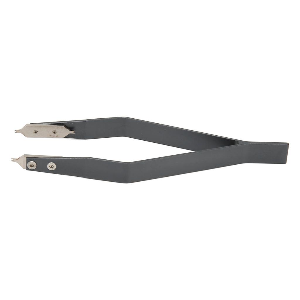 V-образный пинцет из нержавеющей стали серого цвета с пружинным стержнем для часового ремонта