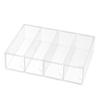 4 ящика Органайзер для хранения очков Прозрачный акриловый Штабелируемый Держатель для демонстрации солнцезащитных очков