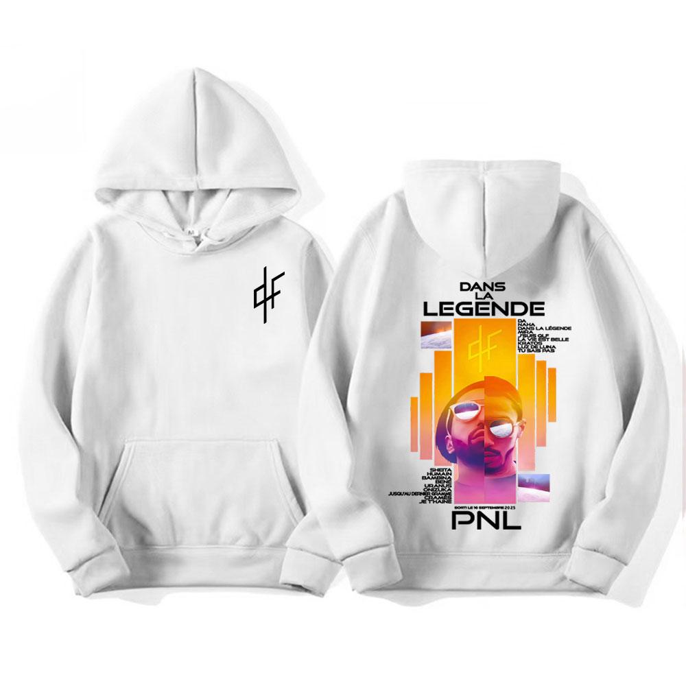 French Rapper Le Monde Chico PNL Album Cover Hoodies Men's Clothing High Quality Fleece Sweatshirts Fashion Hip Hop Retro Hoodie