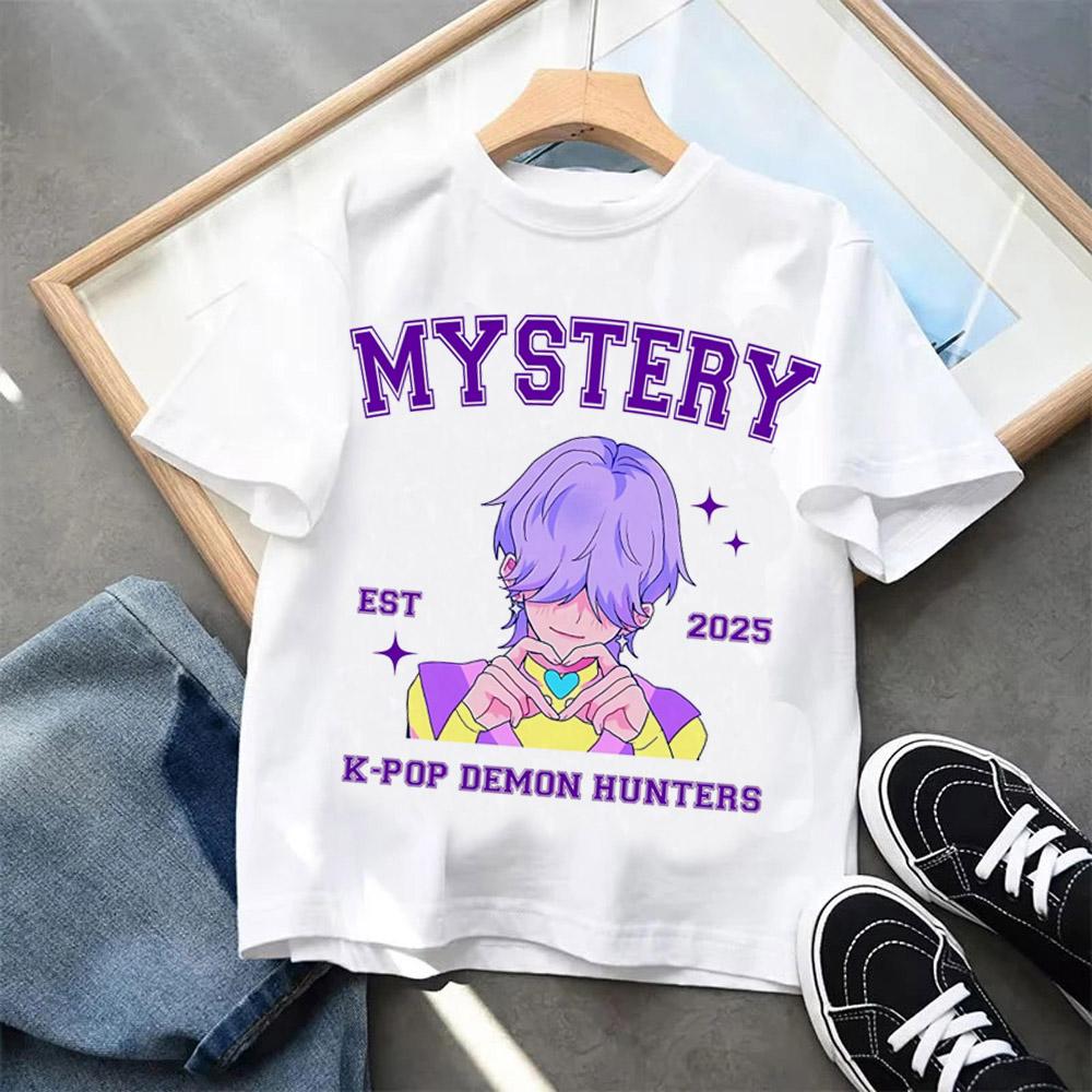 Cartoon Print Fashion Kids Clothing Short Sleeve T-Shirt Casual Comfortable T-shirt Girls