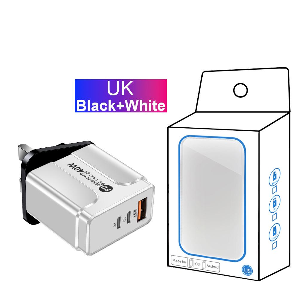 Universal Power Adapter Charger with 1 USB + 2 USB-C Ports, Compatible with US, EU, UK, AU Specifications