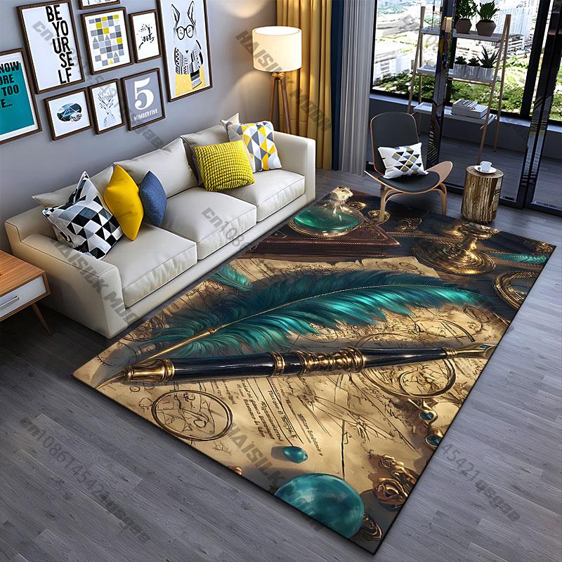 Writing creativity luxury intellectual pursuits carpet Yoga living room room decor children's crawling mat doormat area rug