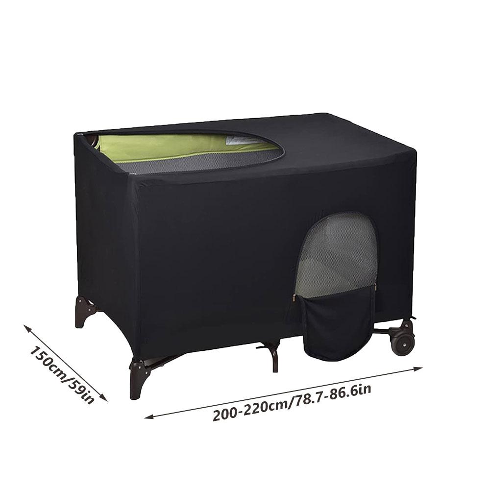 Детское покрывало для кроватки, затемняющий балдахин для кроватки, дышащее, эластичное, портативное, затемняющая палатка для детской кроватки, безопасный, компактный солнцезащитный козырек для путешествий