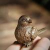 Small Sparrow Statue Metal Tea Pet Table Ornament Home Decoration Accessories Retro Bird Animal Figurines Miniatures Craft