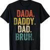 Папа Папочка Папа Бро Ретро Винтаж Смешная футболка на День отца