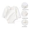 Комбинезон из чистого хлопка для новорожденных - Молочно-белый, Универсальный боди на весну/лето для годовалых детей
