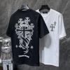 GZ-8937 2025 Summer New High Quality Cotton Round Neck Loose Large Size Men's and Women's T-shirt Couple T-shirt