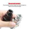 Motorcycle Front Axl Socket Driver Motorcycle Front Wheel Axle Hex Steel Front Rear Spindle Removal Motorcycle Tool