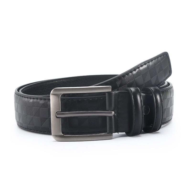 Мужской повседневный ремень из ПУ кожи с пряжкой-штифтом из сплава для джинсов