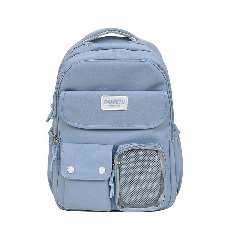 Schoolbag Korean version ins style schoolbag women's new simple and cute versatile junior high school high school students large capacity backpack
