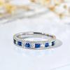 Huitan Shiny Blue/White Cubic Zirconia Rings for Women Novel Creative Attractive Female Finger Accessories Dinner Party Zircon