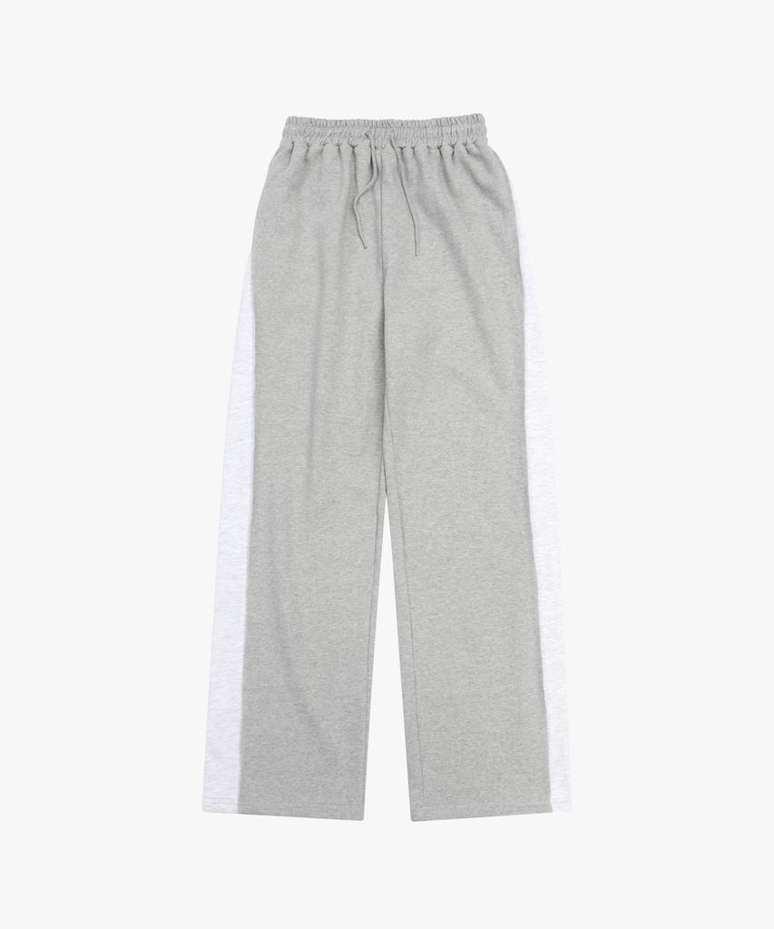LOSSYROW Wide-Colored Track Pants Gray