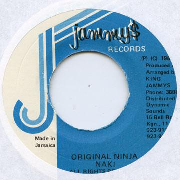 7-дюймовая пластинка NAHKI - Оригинальные Ninja Jammys 1989 Ямайка Регги, Ска и Даб