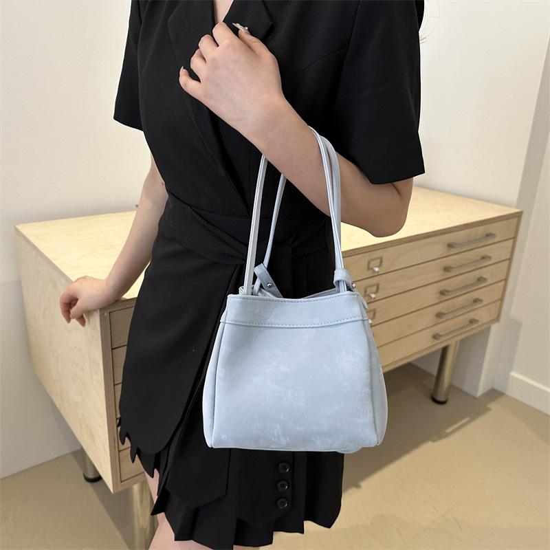 Летняя сумка женская новая модная сумка через плечо корейская высококачественная простая сумка-ведро для женщин