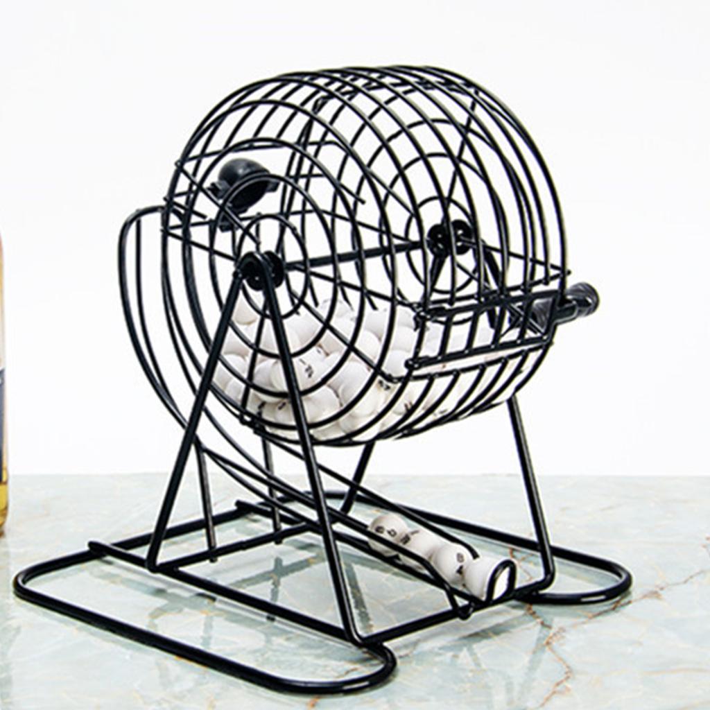 Cage Card Game Machine Metal Rolling Cage Cage Game Machine with 75 Balls for KTV Party