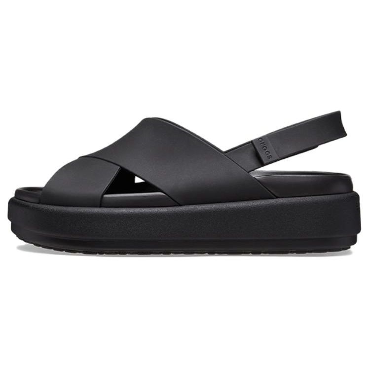 Crocs Simple Casual One-Strap Sandals Women Sandals Black 209407-060
