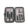 "Green Manicure Tool Set: Professional Nail Clippers & Dead Skin Scissors with Storage Box"