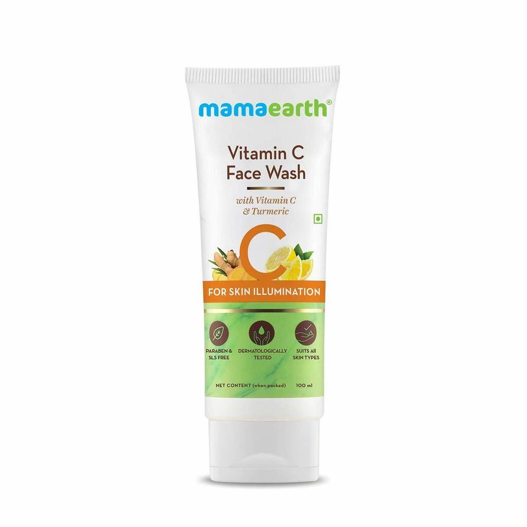 Mamaearth Vitamin C Face Wash with Vitamin C and Turmeric - 100 ml
