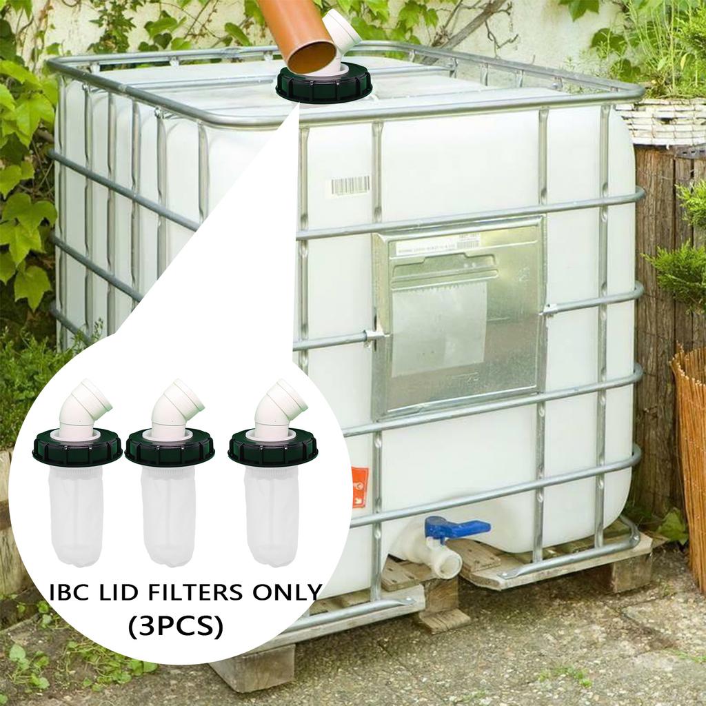 3/6 шт. 4,1x8,26 дюйма Дышащий нейлоновый фильтр для резервуара для воды IBC Многофункциональный фильтр дождевой воды для вентиляции Тонная бочка Пластиковая крышка