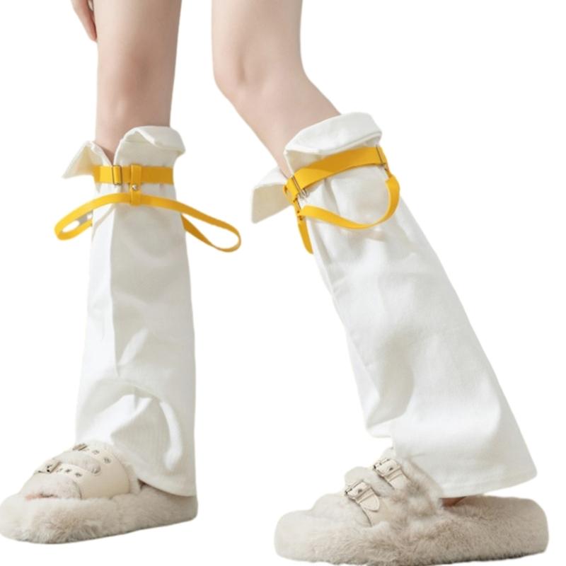 Subculture Leg Warmers for Women Girls Y2K Leg Warmer Sweet Cool Long Socks Gothic Harajuku Leg Cover Knee High Socks