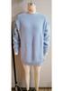2026 Autumn-Winter Off-the-Shoulder Lantern Sleeve Knit Sweater Dress - European & American Casual Style