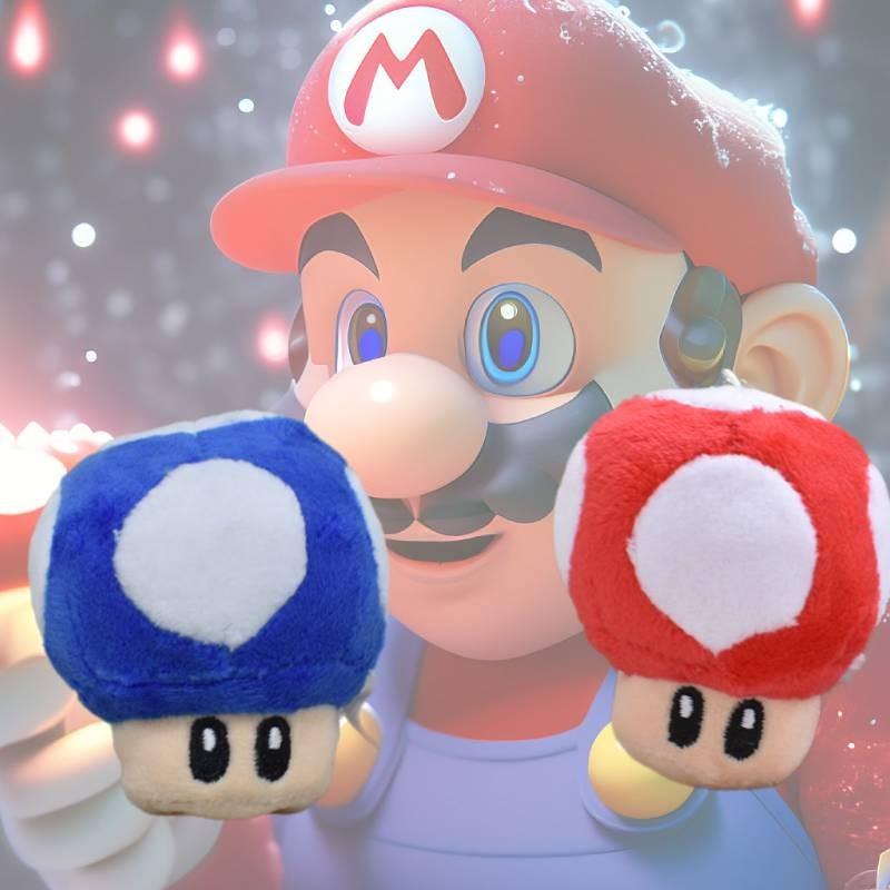 Очаровательный плюшевый брелок-гриб из серии Марио, 8 см, из мягкого короткого плюша