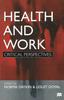 The Health and Work : Critical Perspectives Book