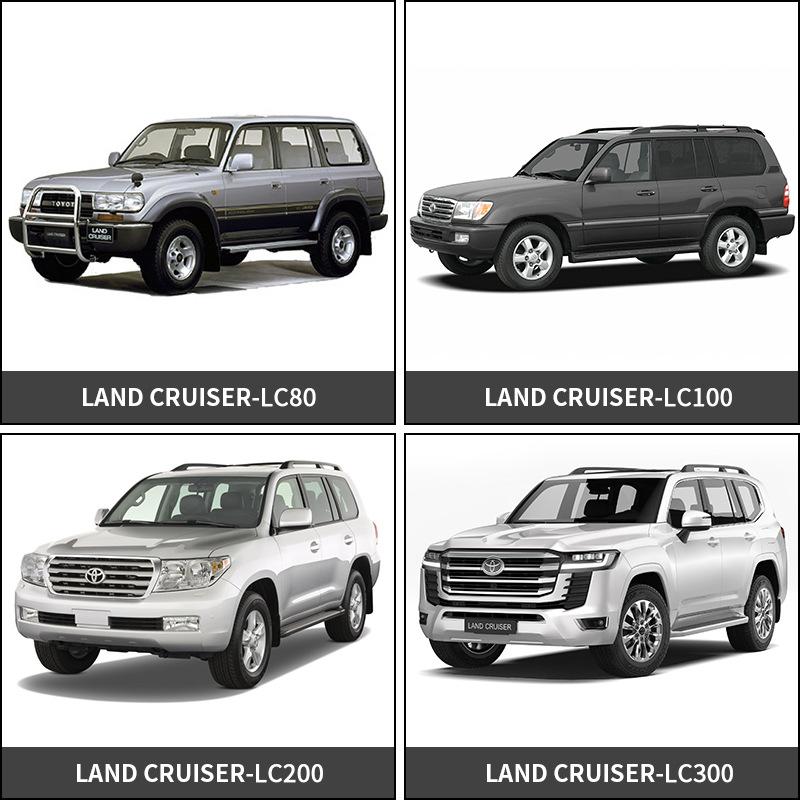 Для TOYOTA LAND CRUISER LC100 C200 LC300 LC80 Аксессуары Козырьки на окнах Защитный кожух от дождя Козырьки дверей Вентиляционные шторки Внешняя отделка Хром