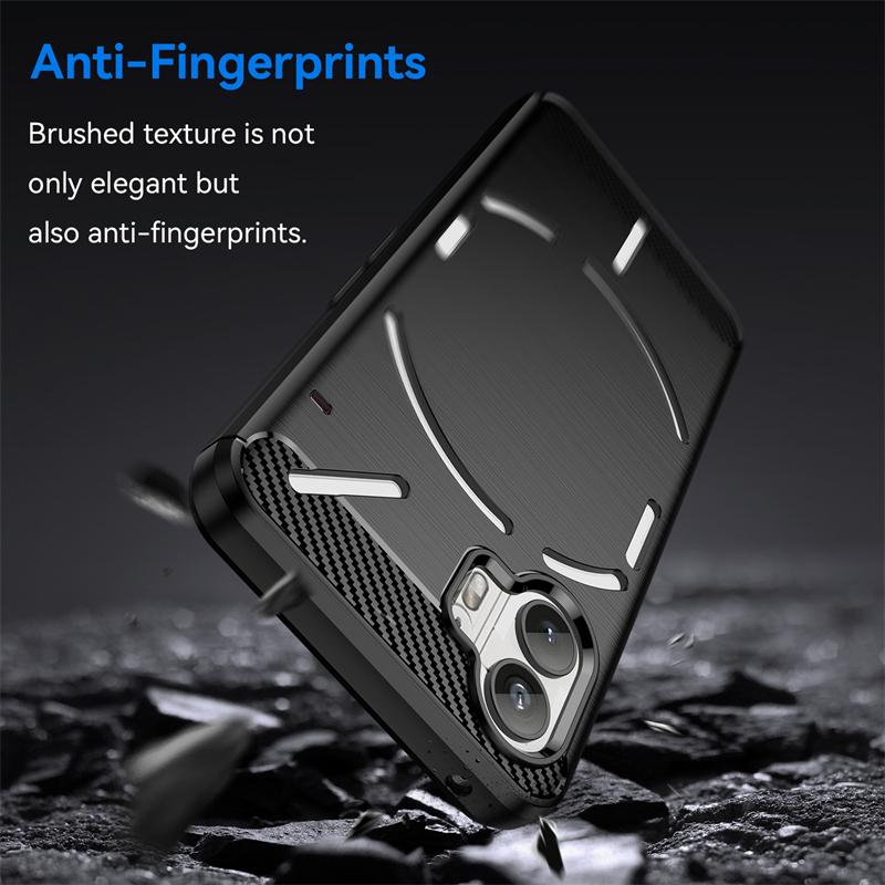Чехол для телефона Nothing Phone 2 Чехол для телефона Nothing Phone 2 Phone2 Противоударный силиконовый чехол из углеродного волокна Чехол для телефона Nothing Phone 2