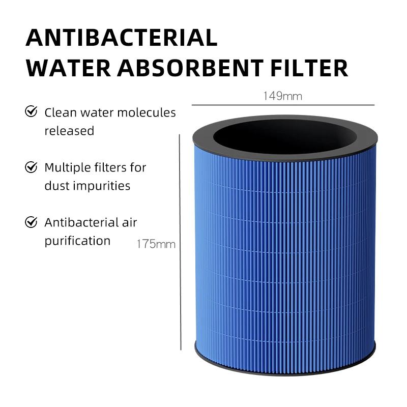 USB-увлажнитель воздуха большой емкости 4 л с функцией очистки отрицательными ионами синего света для младенцев и беременных женщин