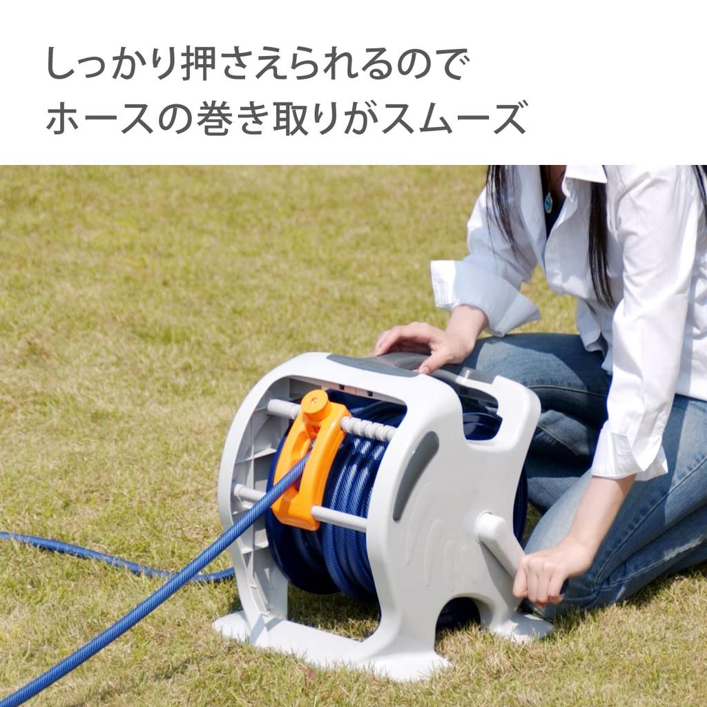 Катушка для шланга Takagi Mercury II Twister 30 м, устойчивая к скручиванию, легко наматывается RT330TNB