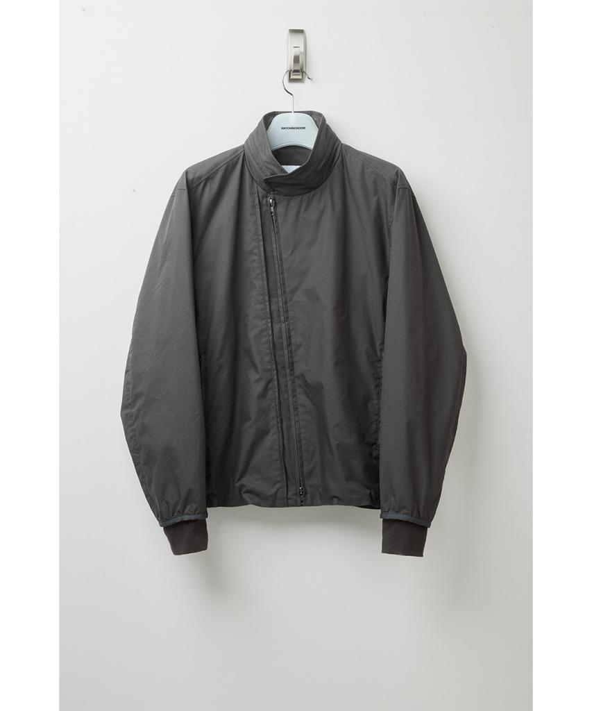 HATCHINGROOM Diagonal Zip Jacket V2 Charcoal