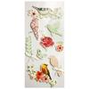 Glitter Embossed Stickers - Birds and Flowers