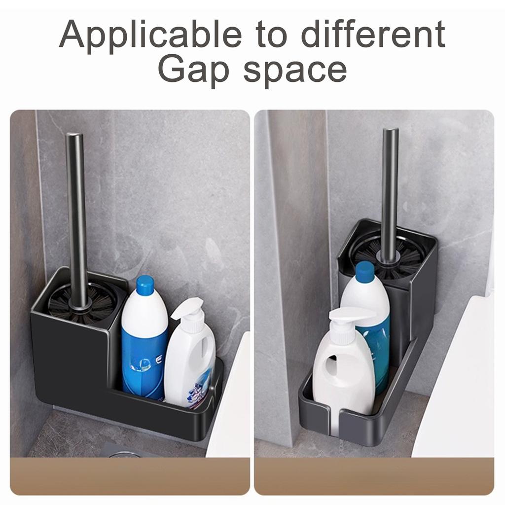1 шт., щетка для унитаза, держатель для унитаза, аксессуары для ванной комнаты, креативный настенный держатель из алюминиевого сплава, щетка для унитаза, набор держателей для щетки для унитаза