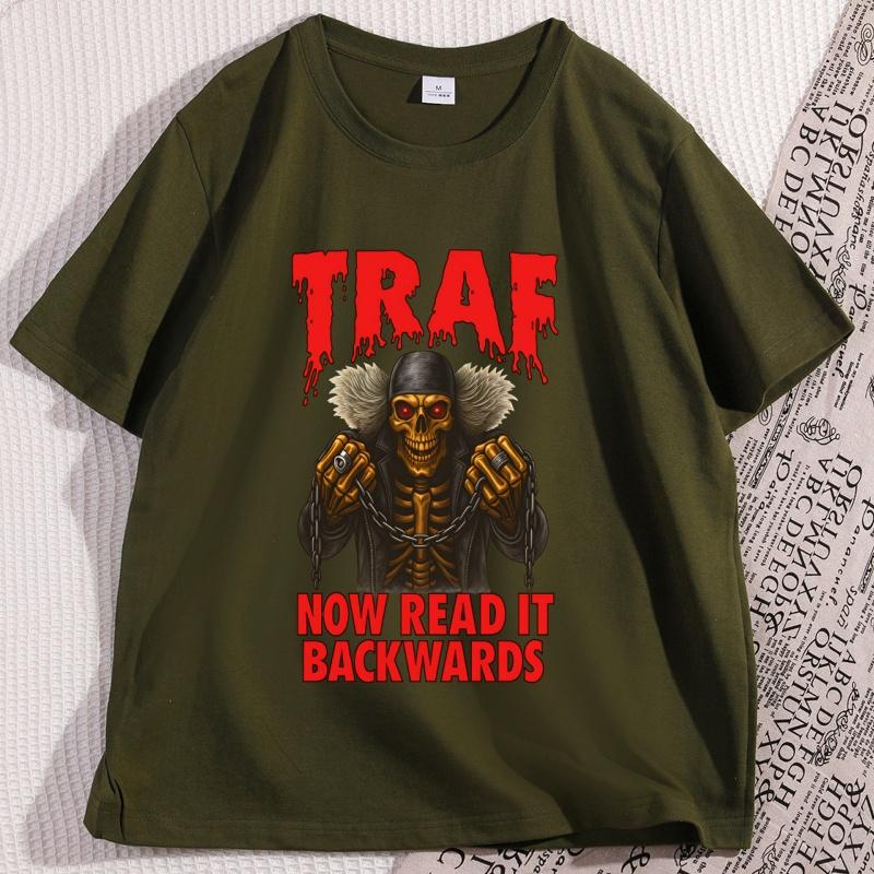 Funny Backwards Humor T Shirt Casual Round Neck Cotton Short Sleeve Joke TShirt Loose Streetwear Comfortable High Quality Tops