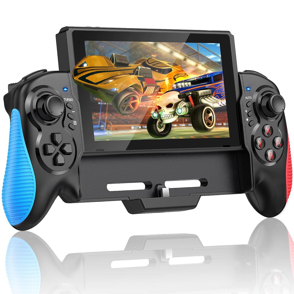 With Organic EL Switch Controller Handheld Mode Controller for Switch Grip Equipped with Controller Gyro Sensor Vibration Rapid Fire Function Wired